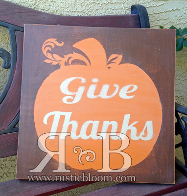 Textured Plaque - Give Thanks