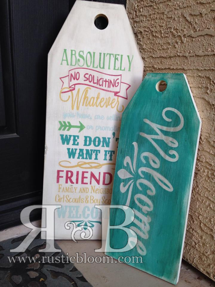 Tag Set - No Soliciting and Welcome